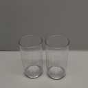 HOMQUEN 14oz Highball Glasses, 6pcs Drinking Glasses, PET Clear Plastic Water Glasses, Beer Glasses, Iced Coffee Glasses, Ideal for Cocktail, Whiskey, Soda, Tea, Water, Gift