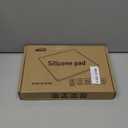 Mini Fridge Silicone Mat 19.7"x19.7"x0.5" - Non-Slip, Spill-Proof, Drip Prevention | Ideal for Refrigerators, Washing Machines, Dryers, Wine Coolers, and Dishwashers (Black)