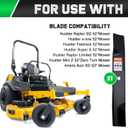 Grasscool Raptor SD 52 inch Deck Hustler Mower Blades Replacement 603995 | Fits Fastrack Super S Mini Z X-ONE 52'' Zero Turn Lawn Tractor Riding Lawnmower,High Lift Mulching Bagging,OEM 795526 783753