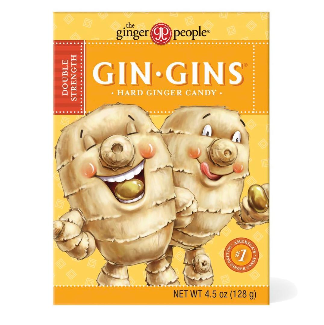 3 x The Ginger People Hard Ginger Candy In Box, Gluten Free, 4.5 Ounces (Pack Of 1) (EXP 11/14/27)