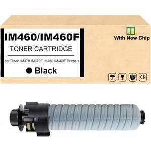 842609 Black Toner Cartridge for IM370f IM460f Toner Cartridge Works for Ricoh IM370 IM370F IM460 IM460F Printers (1-Black)
