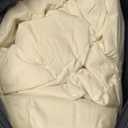 Serta Goose Feather Down Fiber Cotton Comforter Queen Size - 100% Cotton Duvet Insert - Hotel Luxury Hypoallergenic Bedding Comforter All Season Medium Warmth 90 x 90 Inch White