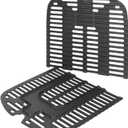 Cast Iron Grill Grates for Weber Traveler Gas Grill, 9010001 Model, Cooking Griddle Replacement Part for Weber Traveler Grill Cover, 2PCS