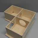 Niteangel Multi-Chamber Hamster House Maze: - Multi-Room Hideouts & Tunnel Exploring Toys for Hamster Gerbils Mice Lemmings (3-Room Large)