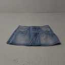 Floerns Women's Casual Mini Denim Skorts Low Waist Y2k Jean Skirt Shorts (Large)