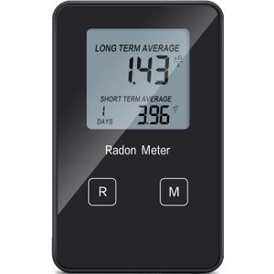 Home Radon Detector, Portable Radon Tester, Long and Short Term Monitor, Powered by Rechargeable Battery, Monitor Your Home Radon Level, Prevent Radon Exceed