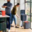 Joseph Joseph Intelligent Totem Compact Waste Separation & Recycling Unit-Graphite, 40 Liter/10.6 Gallon