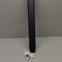 Linear Shower Drain with Tile Insert Panels, 24 Inch Black 304 Stainless Steel Rectangle Shower Floor Drain, with Hair Catcher, Adjustable Feet, Fits Bathroom, Balcony