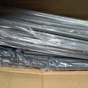 10-Panel 6 ft Tall Indoor Folding Room Divider, Dark Grey
