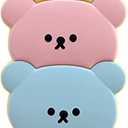 YAKVOOK Bear Case Compatible with iPhone 16 Pro Max, Kawaii 3D Cartoon Candy Bear with Keychain Fun Cute Soft Silicone Shockproof Protective Cover for Women Girls