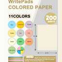 WritePads Veritas Colored Copy Paper, Cream Multi-Purpose paper,Colored Printer Paper 8.5 x 11, 20 lb / 75 GSM, Cream,200 Sheet, Made in USA