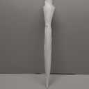 Clear Bubble Umbrella  See Through, Rain & Windproof Umbrella for Weddings, Prom, Graduation and Outdoor Events - Automatic Open, Crook Handle, Clear Dome (Pure white)