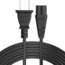 Tv Power Cord 12Ft Cable for Samsung LG TCL Sony: Apple Tv Insignia Sharp Toshiba JVC Hisense 4k 8k UHD Crystal Tizen Smart Roku Google Quantum Panasonic HDR LED QLED 2 Prong UL Listed