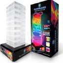 Glowblocks Light-Up Tumbling Tower Game, First Ever LED Building Blocks Stacking Game, Indoor Board Game for Kids and Adults for Family Game Night