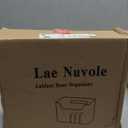 Lae Nuvole 2 Pack Adhesive Mount Cabinet Door Organizer, Wall Mounted Bathroom Organizers and Storage Bins Plastic Stackable Shower Caddy Hanging Floating Shelves for Narrow Space, BPA Free (Clear)