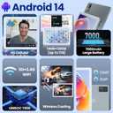 Qukenk 2025 New Android 14 Tablet 4G Cellular 14GB RAM(8+6 Virtual)+128GB ROM+1TB Expandable, 5G WiFi Tablets 10.1 Inch Incell HD Screen, 2 in 1 Tableta Octa-Core 7000mAh, Bluetooth 5.0/GPS/13MP+8MP