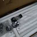 Buzowruil Metal Rolling Clothing Rack Adjustable Freestanding Garment Organizer with Wheels, Space-Saving Design for Home, Closet, Office, or Retail, White