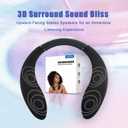 Neckband Speaker, Wireless Wearable Speaker True 3D Stereo HiFi Sound, Portable Personal Body Speakers with 24H Playtime, for Home, Office, and Outdoors