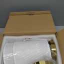 Brightown Battery Operated Wall Sconces Set of 2, Cordless Wall Lights with Rechargeable Bulbs and Remote, 12 Lighting Colors and Dimmable, Battery Powered Wall Lights for Bedroom Living Room, Gold