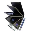Strong 4 Layers Empty Magnetic Palette Book Palette+1pcs Makeup Depotting Spatula+50pcs Round Metal Stickers+50pcs Square Metal Stickers
