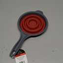 Dexas Pop N Store Collapsible Strainer, 8-Inch, Red, 1.3 Quarts Capacity, Dishwasher Safe, Space-Saving Design