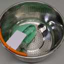 REDANT Mesh Strainer and Vegetable Steamer Basket for Pot, Instant Pot Accessories 8Qt, Stainless Steel Veggie Steamer for Cooking Broccoli, Eggs, Pasta, Quinoa - With 2 Silicone Gloves, 8 Quart