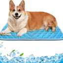 Dog Cooling Mat Non-Toxic Self Cooling Pad for Dogs Cats in Hot Summer Cool Pad Washable & Easy Clean (Medium 27x20in)
