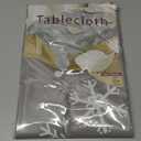 Gray Snowflake Vinyl Christmas Tablecloth  5472 Inch Rectangle Table Cover, Festive Winter Holiday PVC Table Cloth for Indoor & Outdoor Dining, Waterproof & Easy to Clean