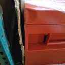 Aluminum Truck Tool Box Jobsite Storage Box Toolbox Chest Cabinet Heavy Duty Truck Bed Toolbox Gangboxes Tools Organizer Pick Up Truck Bed RV Trailer With Side Handles (60x24 Inch / Steel w/Leg.)