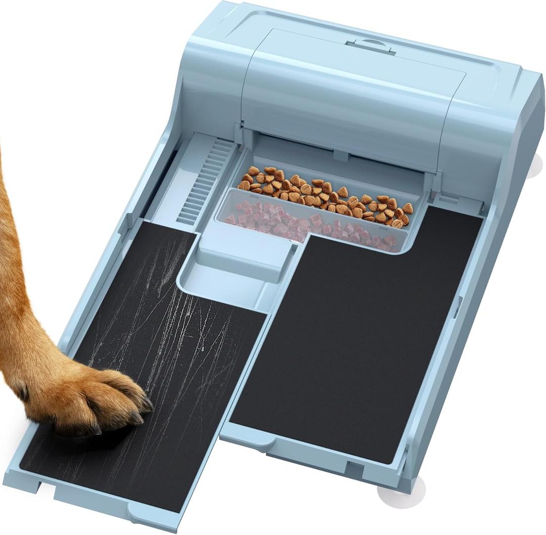 Dog Nail File Toy with 2 Dog Treat Puzzle, Interactive Dog Enrichment Toys for IQ Training, Dog Scratch Pad for Nails, Slow Feeder and 2 Level in 1 Dog Puzzle,Double Anti-Slip Design