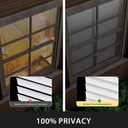 UNISHADES No Drill Blinds for Windows 1" Vinyl L-Shaped Slats Cordless Mini Blinds for Home, for Window Size 35" W × 36" H White