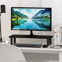 Furinno Turn-N-Tube Monitor Riser Stand, Espresso/Black