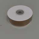 HUIHUANG 2 Rolls Shimmer Sheer Organza Ribbon 1-1/2 Inch Tan Chiffon Fabric Ribbon for Wedding Gift Wrapping Floral Bouquet Baby Shower All Types of Crafts - 50 Yards Each Roll