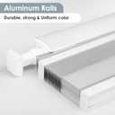 LazBlinds No Tools No Drill Cordless Cellular Shades, Top Down Bottom Up (TDBU) Honeycomb Shades for Home, Blackout Light Blocking Thermal Insulation Blinds for Windows, 34" W x 64" H, White