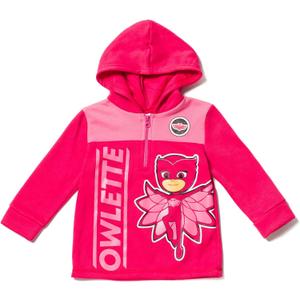 PJ Masks Fleece Quarter-Zip Hooded Sweatshirt Toddler to Little Kid