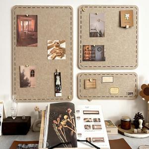 Cork Boards for Walls - 32"x24"Felt Bulletin Board 3pcs Modular Vision Board, Self-Adhesive Pin Board for Wall Decor, Memo Board for Office & Home - Sandstone