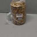 Wicker Garbage Can Basket Woven Waste Basket with Lid Bathroom Wastebasket Garbage Bin with 100 Pieces of Garbage Bags for Bedroom Farmhouse Home Kitchen Office