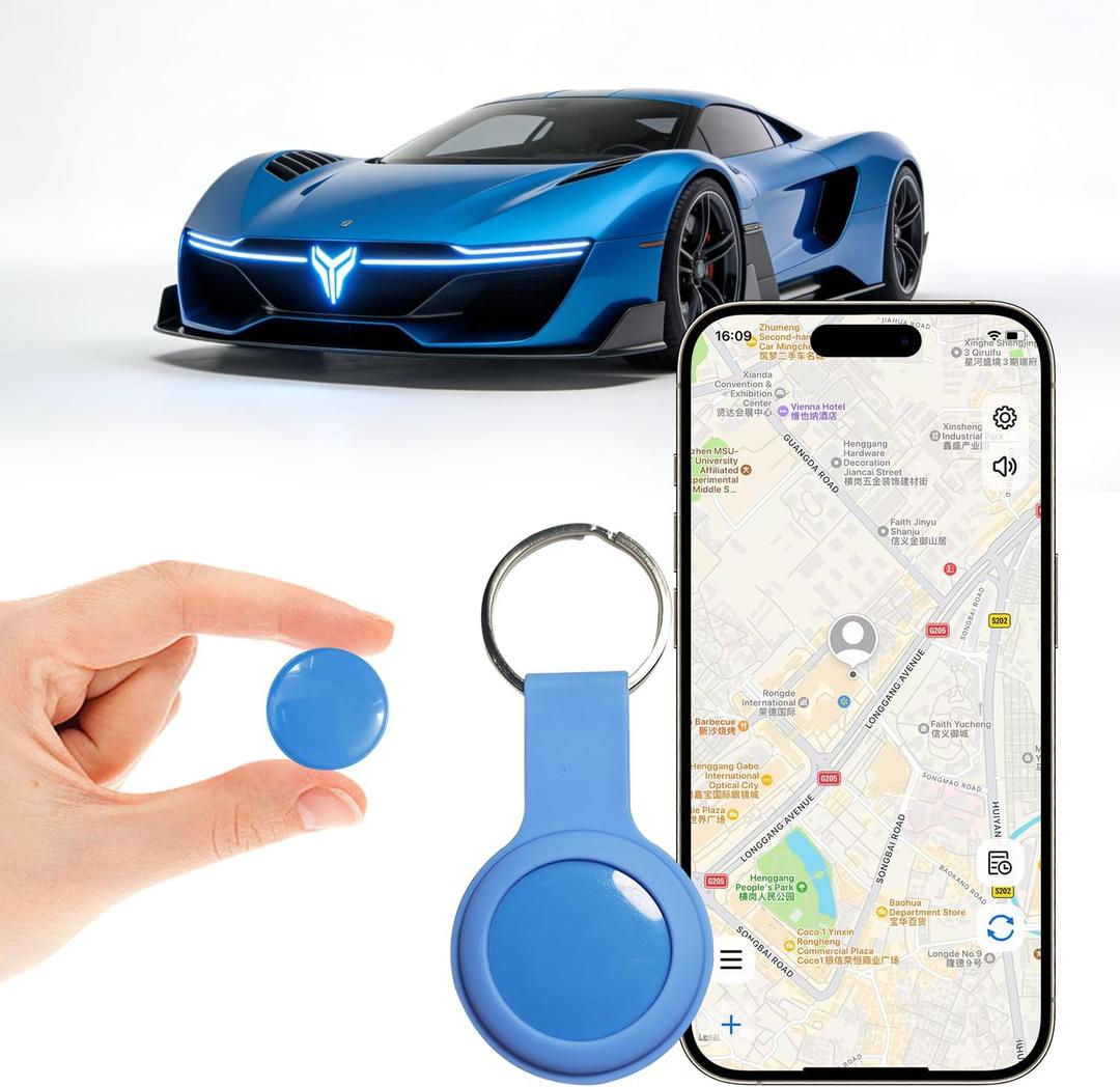 GPS Tracker for Vehicles,Cars,Kids & Pets,Real-Time Location Updates,No SIM Card No Subscription,Long Standby Waterproof GPS Tracking Device for Dogs, Elderly & Valuables (Android & iOS)