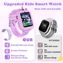 Smart Watch for Kids Girls Gift Age 3-12 with 39 Games Alarm Clock Camera Video Music Player Pedometer Flashlight 12/24 hr HD Touch Screen Kids Smart Watch Birthday Toys for 4 5 6 7 8 9 10 Year Olds