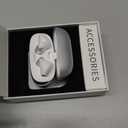 Wireless Earbud, Bluetooth Headphones 5.3 Built in 4 ENC Mic, Stereo Bass Wireless Earphones, 40H Bluetooth Earbud in-Ear Dual LED Display, USB-C, IP7 Waterproof Sport Ear Buds for Android iOS, Sliver (white Silver)