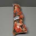 2 PCS Artificial Faux Fall Hanging Flowers Plants for Outdoor,Fake Silk Morning Glory with Eucalyptus UV Resistant Mums for Wall Home Porch Patio Balcony Yard Indoor Decor (Fall Orange+Light Orange)