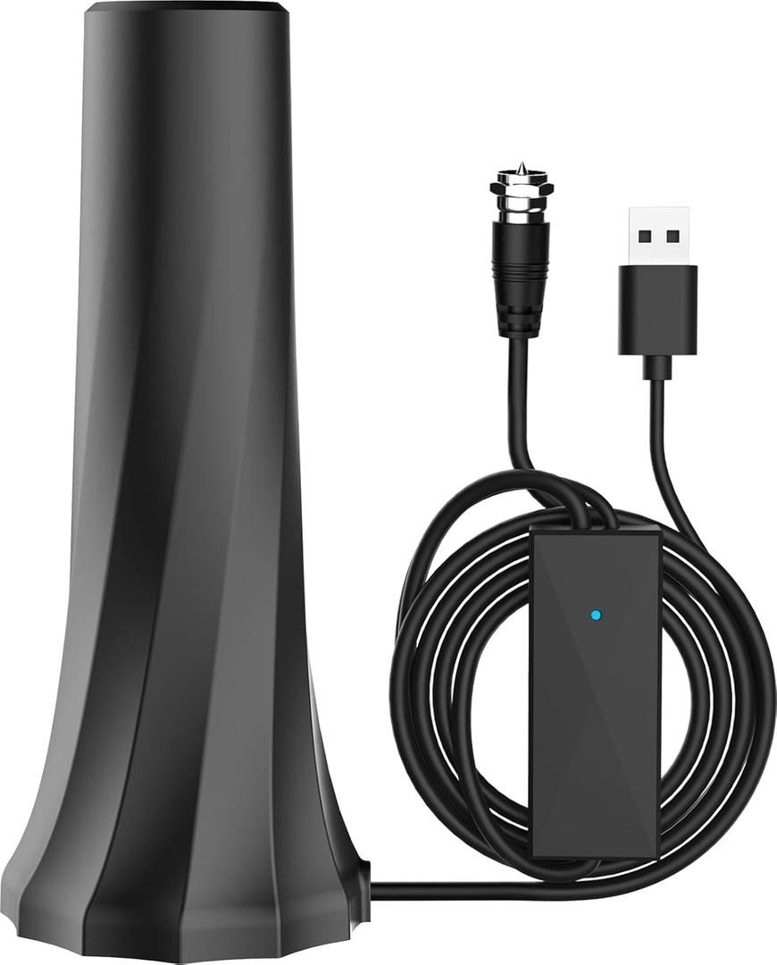 2026 Upgraded TV Antenna for Smart TV, Digital Antenna for Local Channels, 2300+ Miles Range TV Antenna Indoor with 360 Signal Strongest Booster, Supports 1080P 4K Reception HD