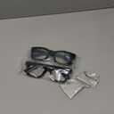 Hubeye Oprah Style Readers for Women Stylis Style Reading Glasses with Blue Light Blocking and Spring Hinge (Glossy Black/Emerald)