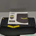 Nulea Wireless Ergonomic Keyboard, Split Keyboard with Wrist Rest, USB-C Charging, 7-Color Backlight, Natural Typing, Bluetooth and USB Connectivity, Compatible with Windows/Mac