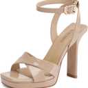Heels for Women Platform Sandals Womens Chunky High Heels Open Toe Heeled Sandals Ankle Strap Womens Wedding Party Dress Shoes