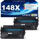 INK E-SALE 148X 148A Toner Cartridge Black (with Chip) High Yield Compatible Replacement for HP 148A 148X W1480A W1480X for HP Laserjet Pro 4001n 4001dn 4001dw MFP 4101fdn 4101fdw Printer (2 Pack)
