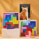 Dementia Products for Elderly -15 Wooden Tiles Matching Dementia Activities with 6 Pcs Picture Book Set for Seniors, Provide Memory Games for Alzheimer's Patients and Adults-Brain Exercise