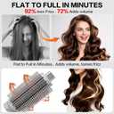 2.32" Small Round Brush Attachment for Shark FlexStyle HD400 HD430 HD432 HD435 HD440, Blowout Styling Brush for Fine Hair, Short Hair & Bangs, Anti-Tangle Volumizing Barrel