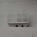 Large Capacity Bento Box for Adults, 4-Piece Set  Stackable Lunch Box with 4 Compartments, Microwave & Dishwasher Safe, Reusable Meal Prep Containers, Snack Containers for Kids & Adults (White)