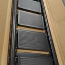 5-Step Folding Ladder, Heavy Duty Ladders for Home & Kitchen, Folding Ladder Easy to Store, Tall Ladder for Adults, Anti-Slip & Space-Saving Step Ladder, 330 Lbs Capacity